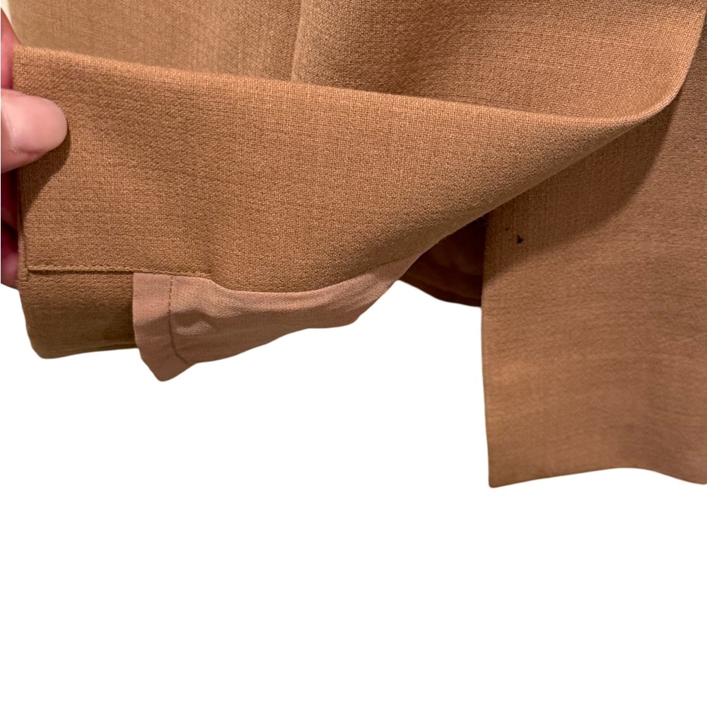 Tory Burch NWT Size 10 Classic Tan Sleeveless Square Neckline Wool Dress (0569) - Picture 8 of 16
